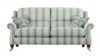 Large 2 Seater Sofa. Grade B Fabric - Paris Narrow Stripe Duck-Egg